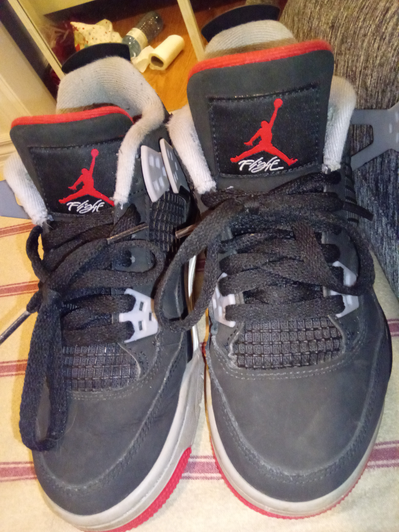 Air Jordan 4 Retro (GS) Black/Red