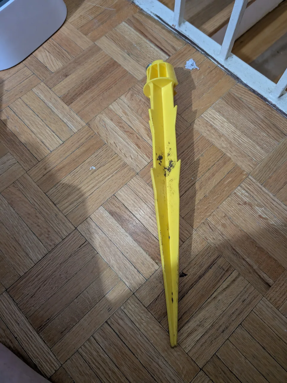 Ground spike for tethering dog outside - with 15ft cable leash image indicator(2)