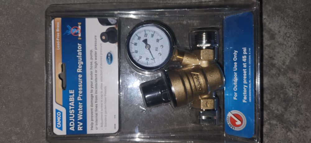 Camco Adjustable RV Water Pressure Regulator