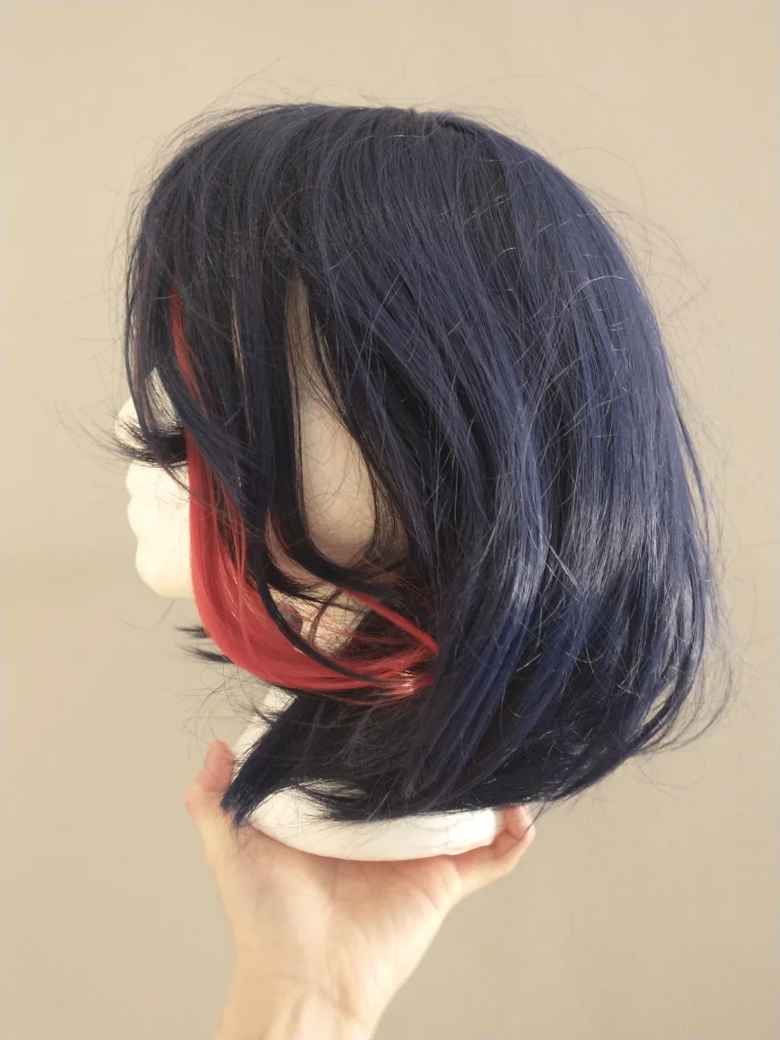 Dark blue and red Ryuko Matoi Wig image indicator(2)