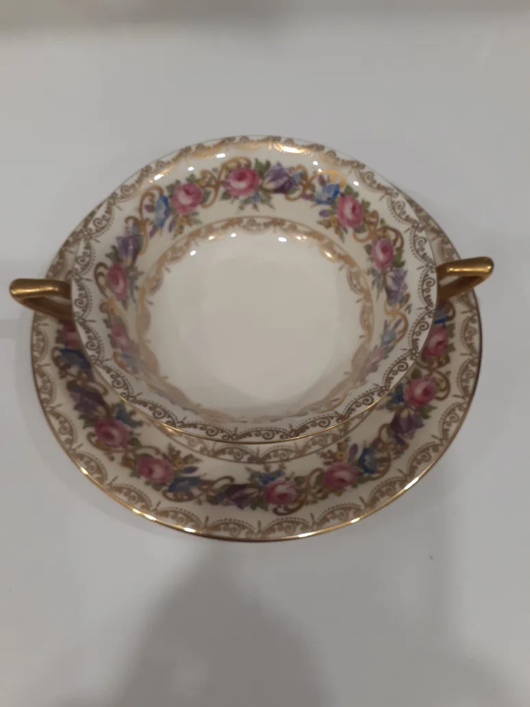 Vintage Rosenthal Continental Vienna Soup Bowl and Saucer image indicator(2)