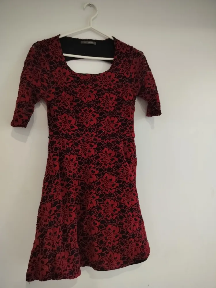 Red and Black Lace Dress thumbnail