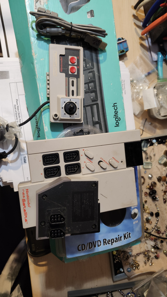NES Satellite Multitap and USB NES Controller