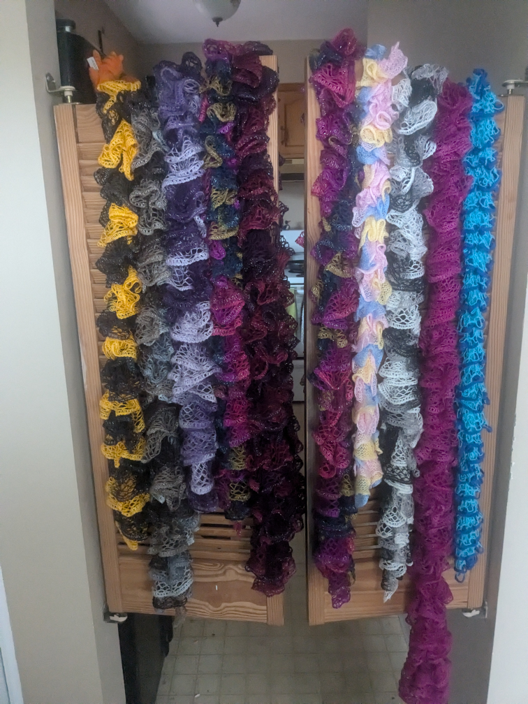 knitted sassy's scarves