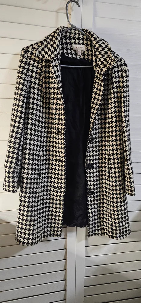 JM Collection Women's Houndstooth Coat Size M image indicator(4)