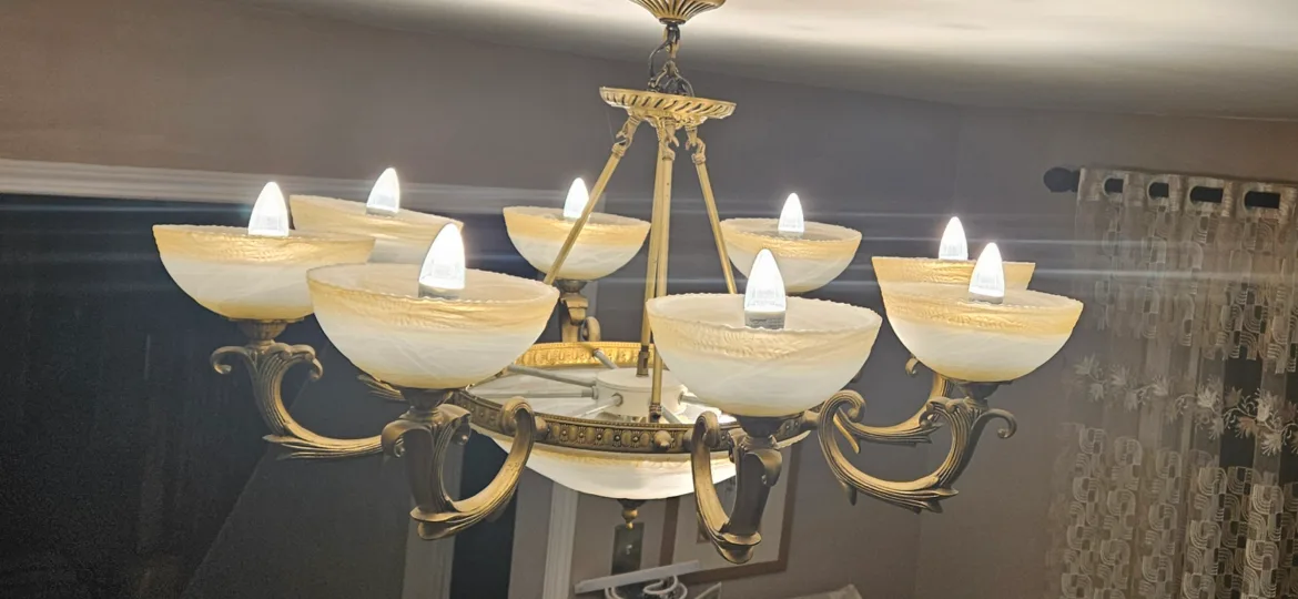 Elegant 8-Light Chandelier image indicator(2)