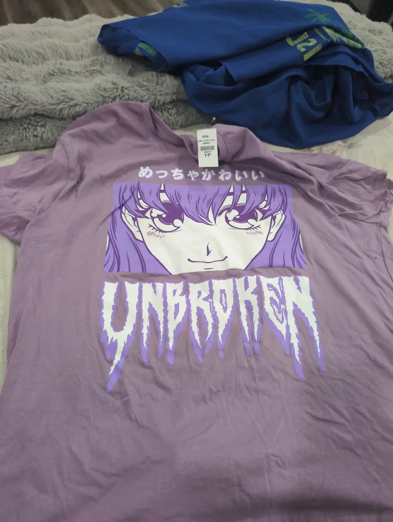 Unbroken Anime Girl Graphic Tee - Size XXL thumbnail