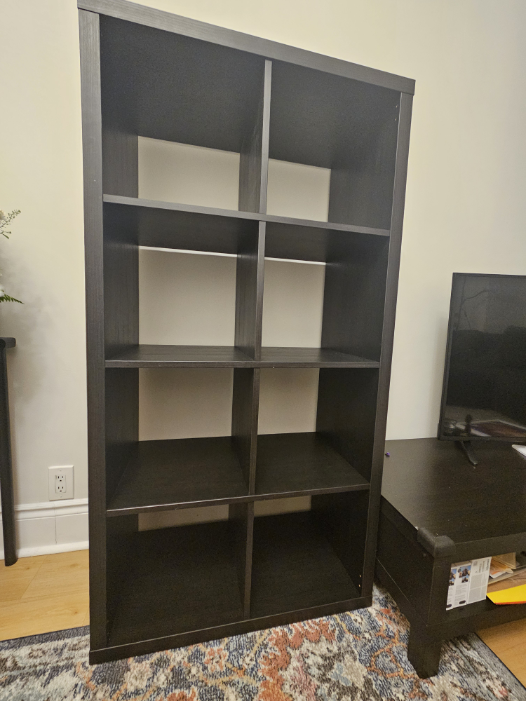 IKEA Kallax 4x2 Shelving Unit - Dark Brown
