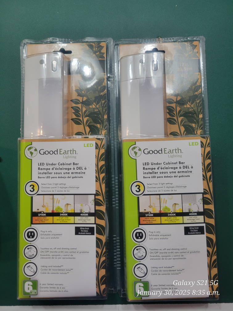 Good Earth LED Under Cabinet Lighting Bar (2-pack)