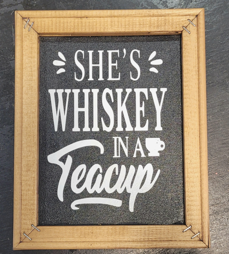 wooden sign