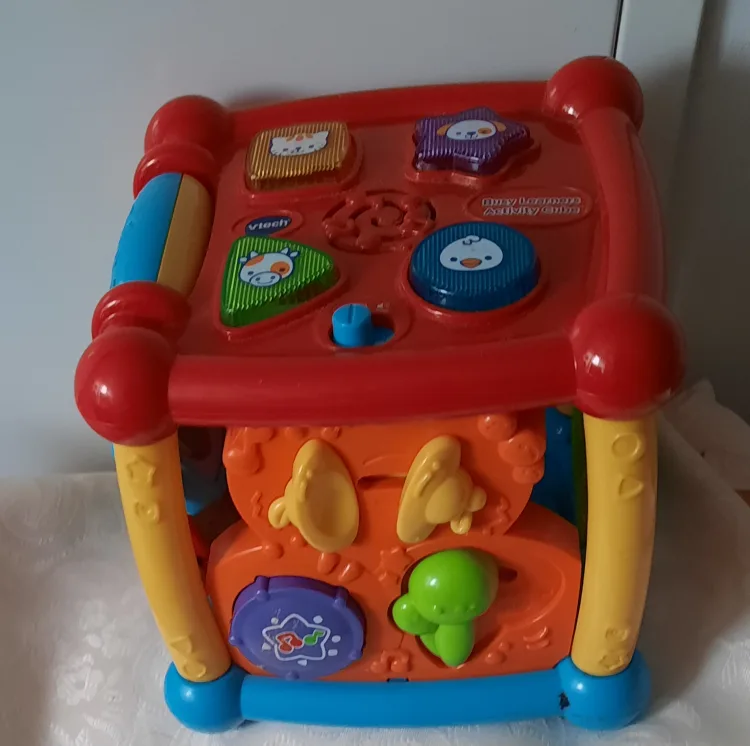 Lot of 7 Toddler Toys - Vehicles & Activity Cube image indicator(5)