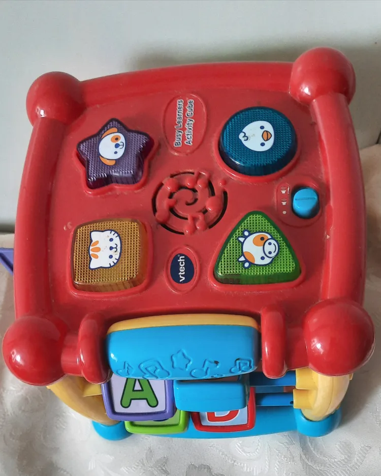 Lot of 7 Toddler Toys - Vehicles & Activity Cube image indicator(6)