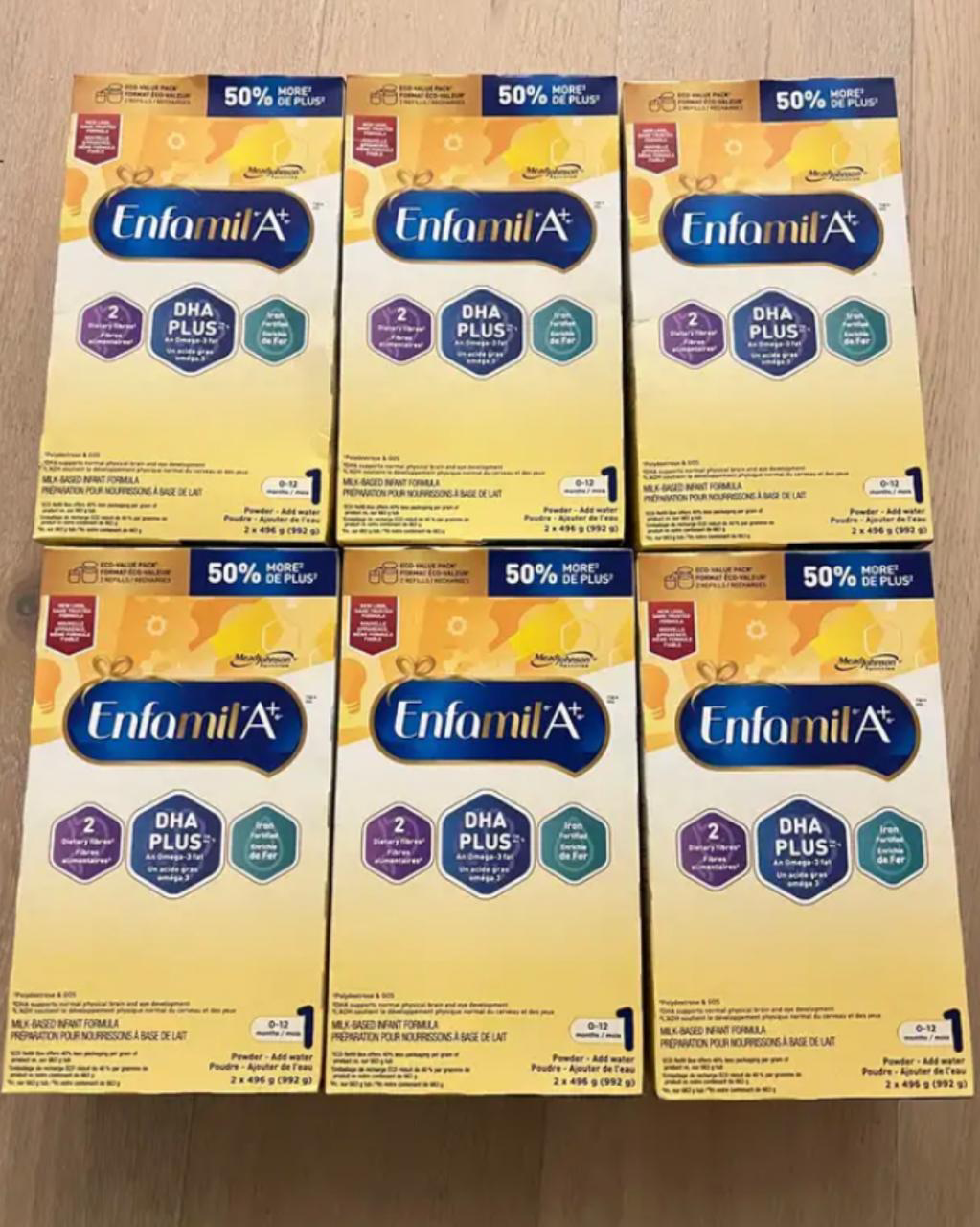 Enfamil A+ Infant Formula refill packs