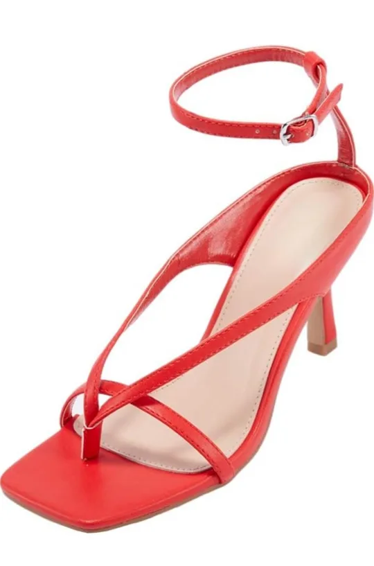 VETASTE Women's Stiletto Heel Ankle Strap Sandals, Size 7.5 image indicator(7)