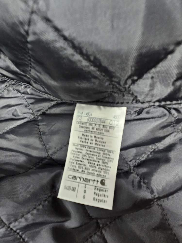 Carhartt Loose Fit Washed Duck Insulated Rib Collar Vest image indicator(5)