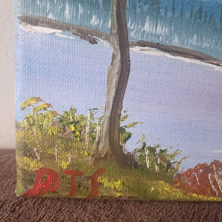 Original Oil Painting Landscape on Canvas image indicator(2)