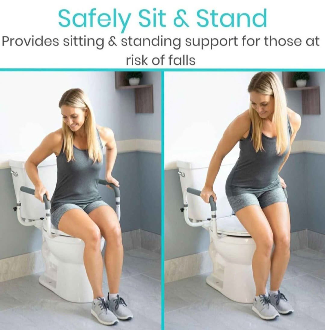 Brand New Vive Toilet Safety Rail - Adjustable - photo 2