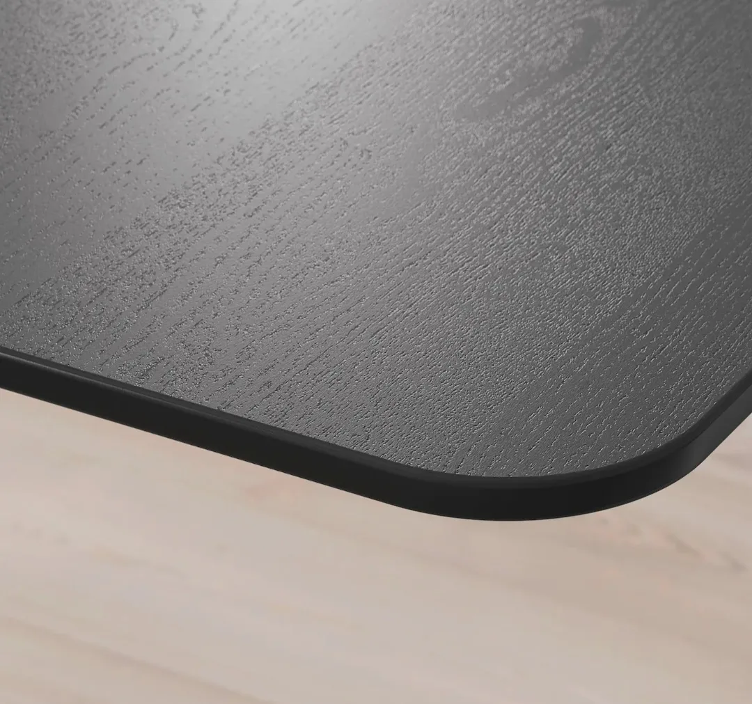 IKEA BEKANT Desk - Black /White - Manual sit/stand image indicator(7)