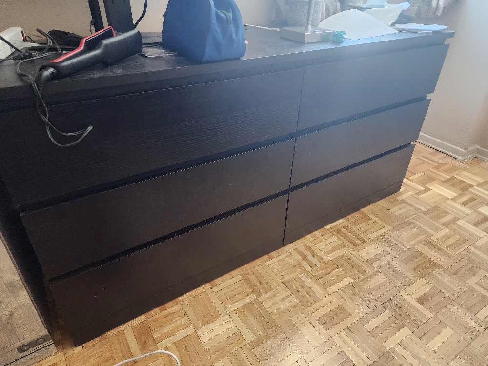 IKEA MALM 6-drawer dresser - Black-brown - photo 2