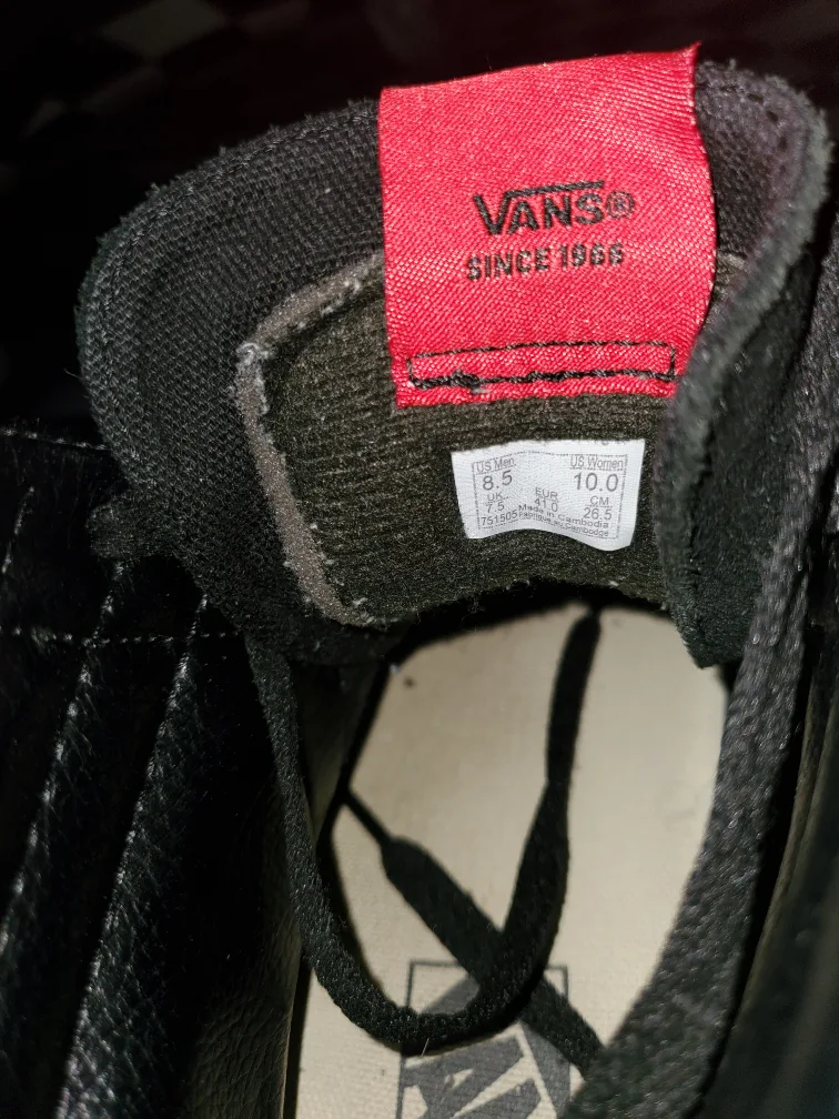 Vans Sk8-Hi Black Suede High-Top Sneakers - Men's 8.5 image indicator(4)