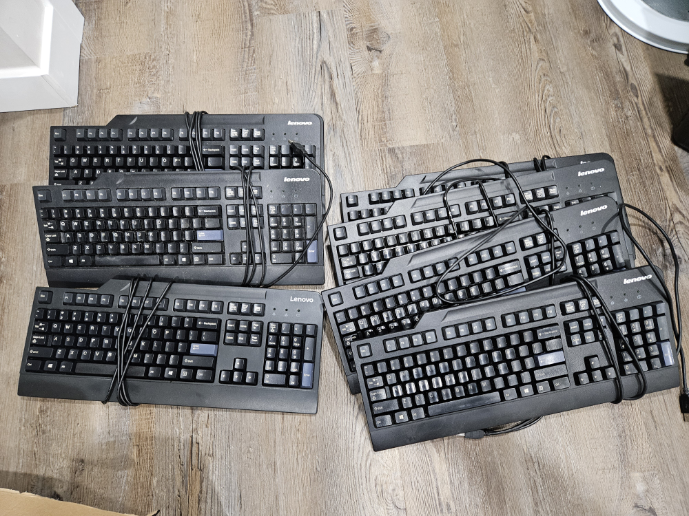 Lenovo Wired Keyboard. $5 each