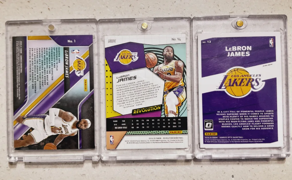 LeBron James lot 3 cards image indicator(2)