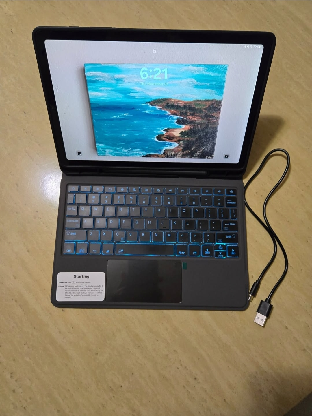 Samsung S6 lite Tablet and Stylus with Heapao Keyboard - photo 2
