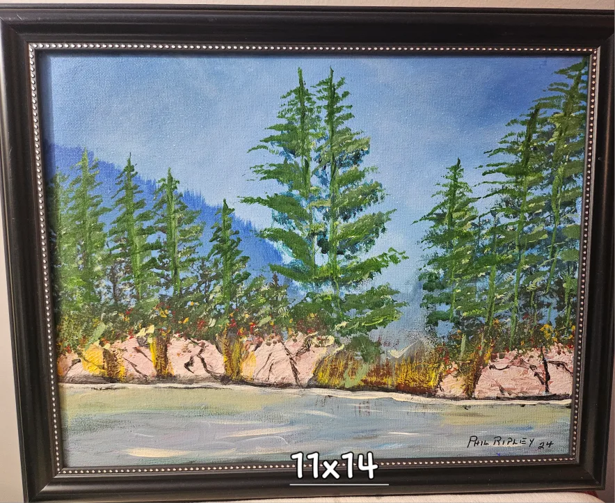 Set of Five 11x14 and One 16x20 Acrylic Paintings by Phil Ripley image indicator(6)