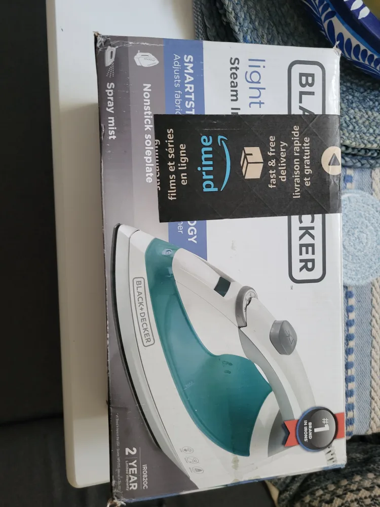 Black+Decker SmartSteam Light Iron - New in Box thumbnail