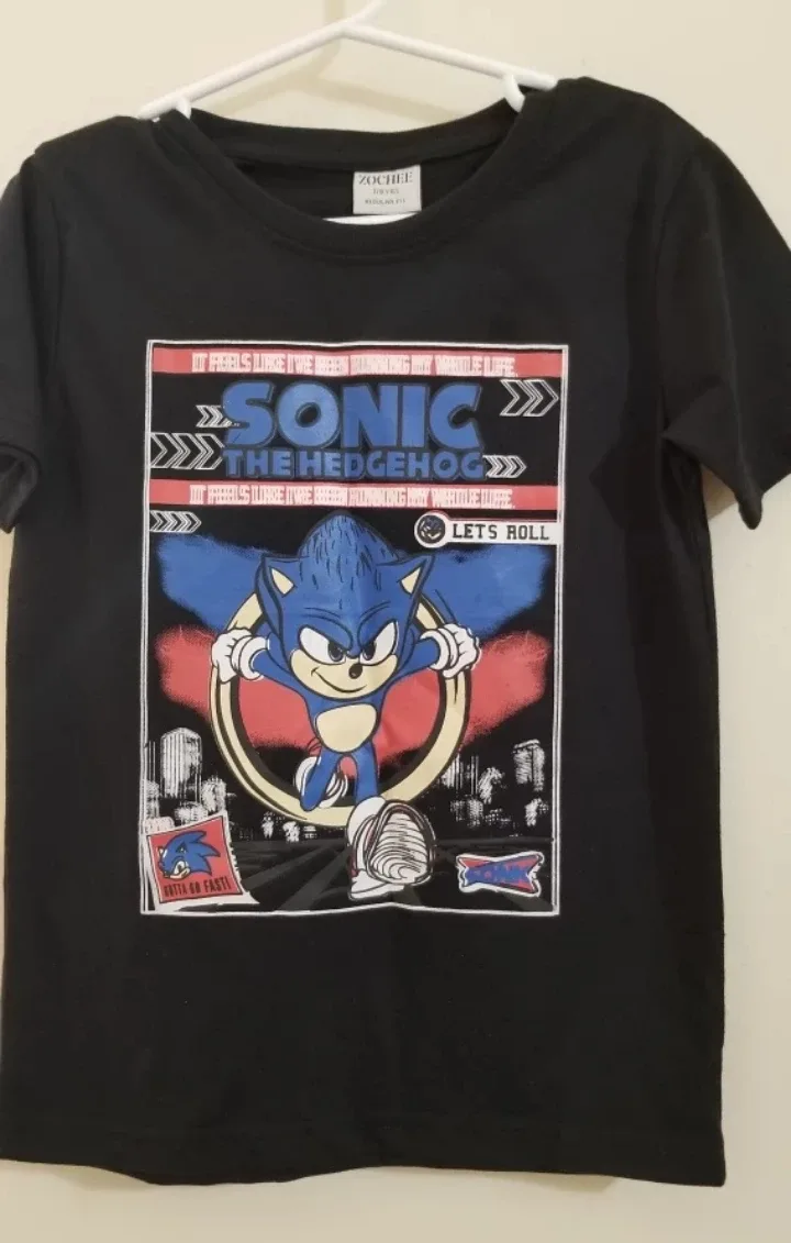 Sonic the Hedgehog Graphic Tee - Size 5-7 yrs 🏈 image indicator(2)