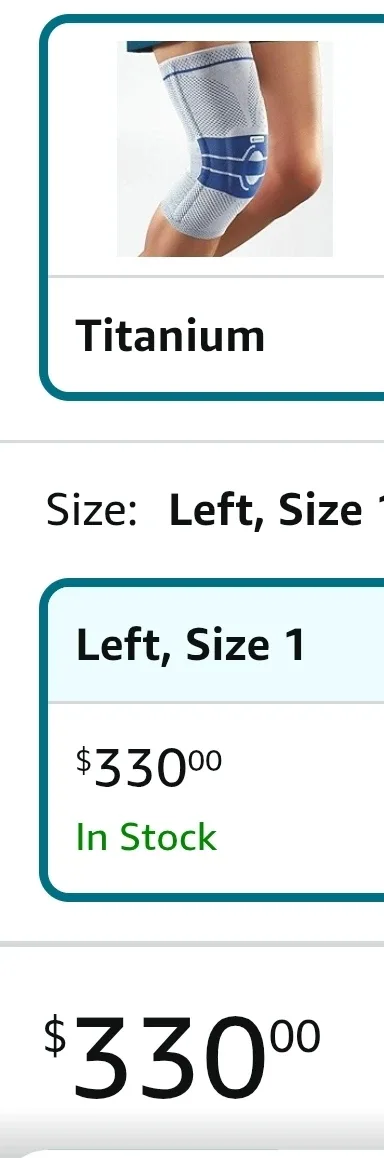 Bauerfeind GenuTrain P3 Knee Support - Size 1 Left image indicator(2)