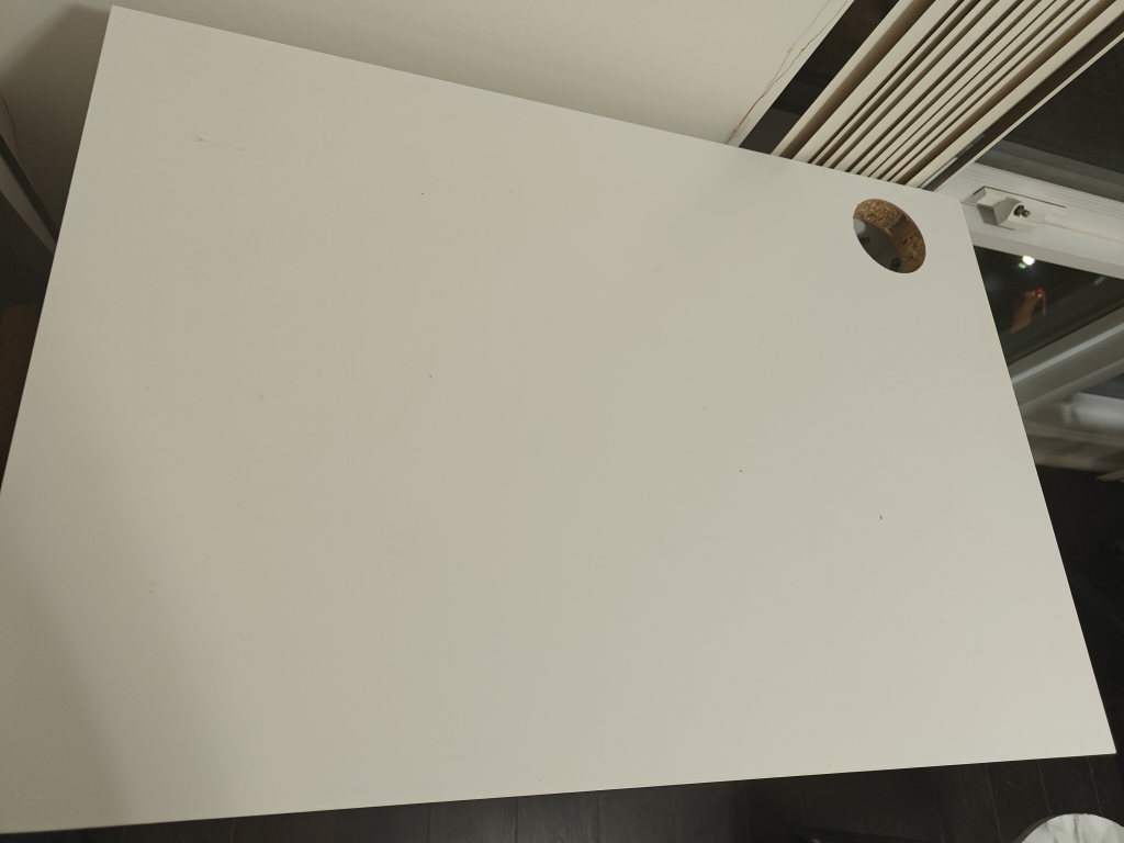 White IKEA Desk with Drawer - photo 2