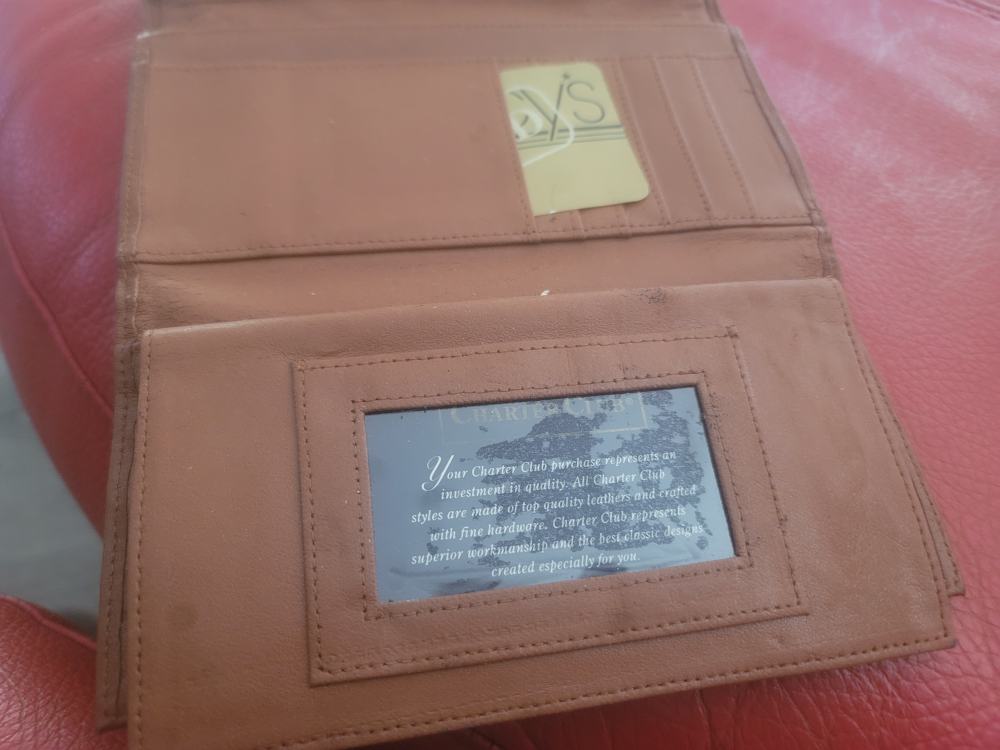 Charter Club Brown Leather Wallet - photo 2
