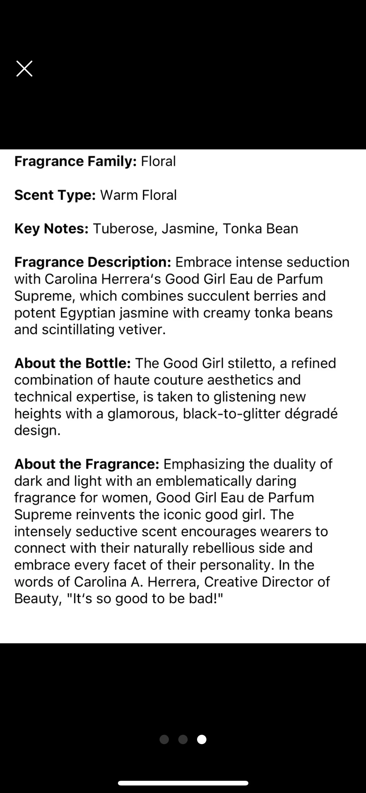 Carolina Herrera Good Girl Eau de Parfum Supreme 80ml image indicator(3)