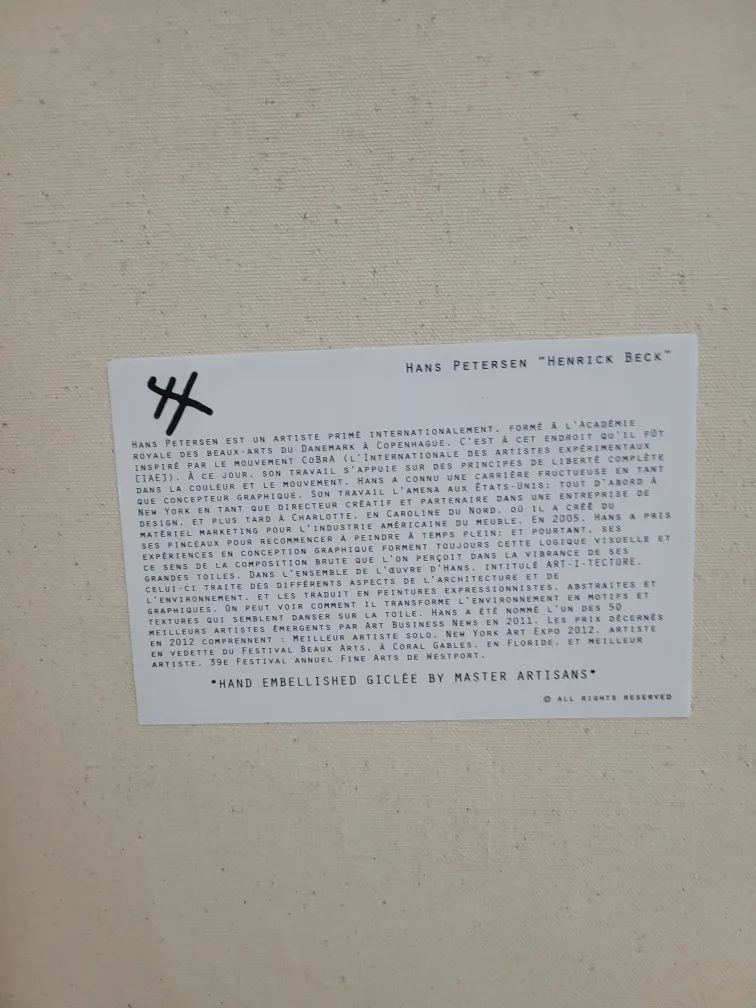 Hand Peterson "Hendrick Beck" Vibrant Love Art Canvas Wall Art image indicator(3)