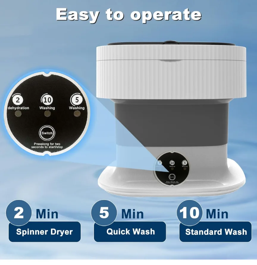 Portable Mini Washing Machine - 15L Capacity image indicator(3)