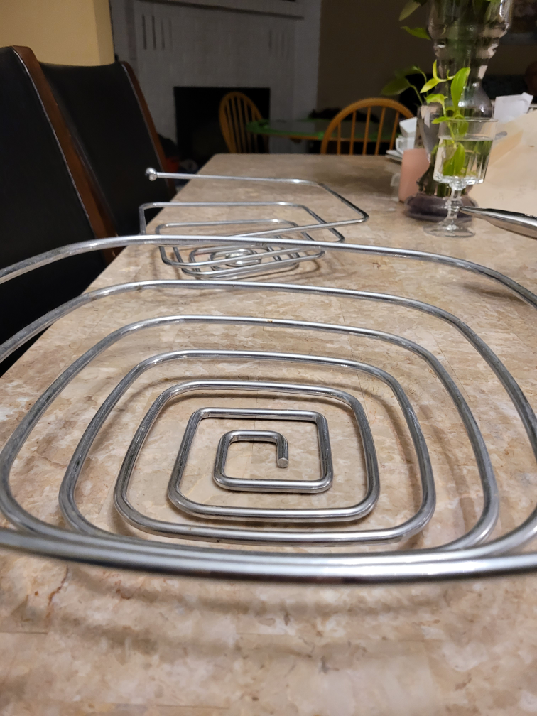 Mid-Century Modern Chrome Wire Basket - photo 2