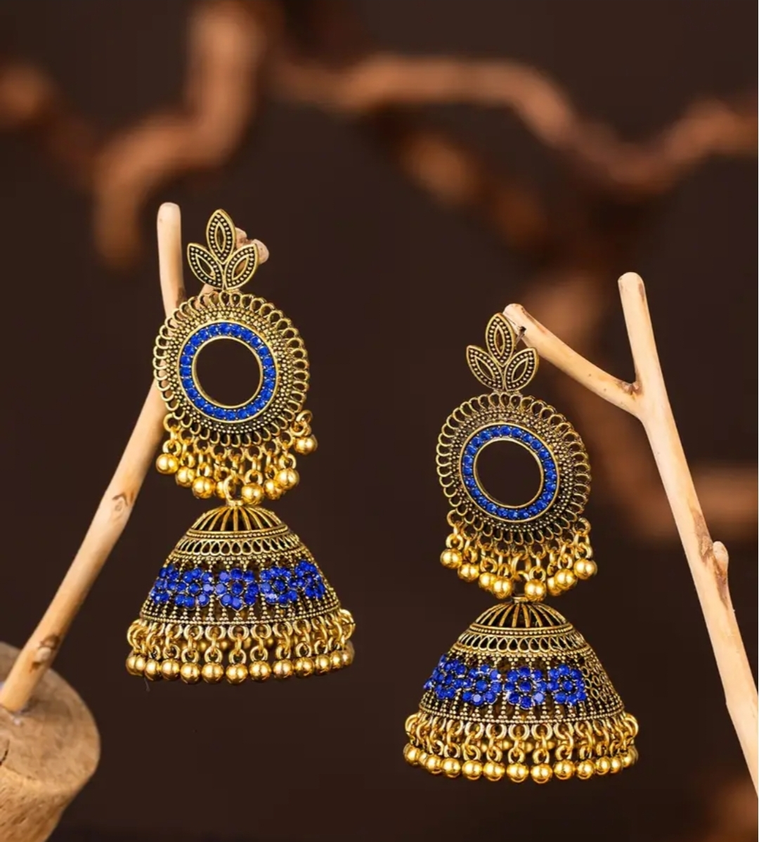 Bohemian Jhumka Earrings - Set of 5 Pairs - photo 3