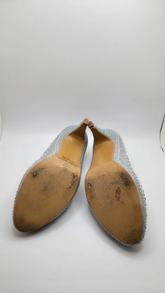 Womens Rhinestone Sequin Heels by French Kiss, Size 9 image indicator(4)