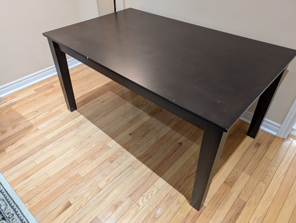Dark Brown Dining Table and Six Chairs Set - photo 3