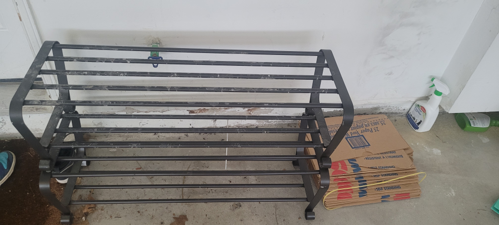 2 Metal Shoe Rack