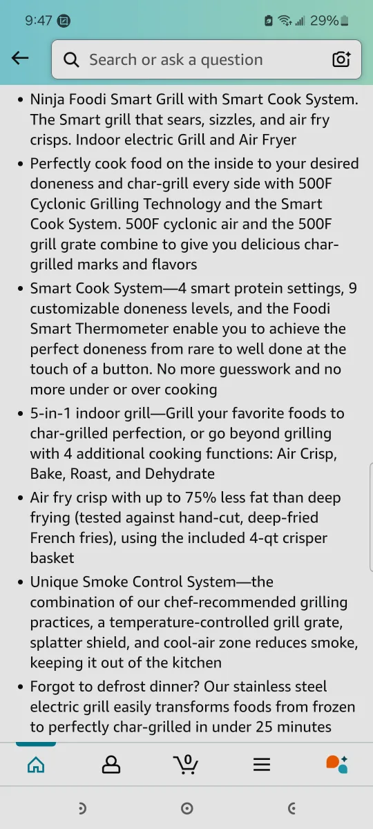 Ninja air fryer 5 in 1 image indicator(7)