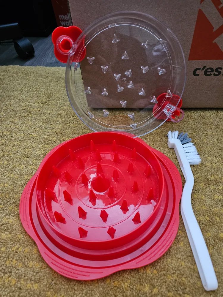 Shredder Tool, Anti-Slip & Dishwasher Washable, Red image indicator(2)