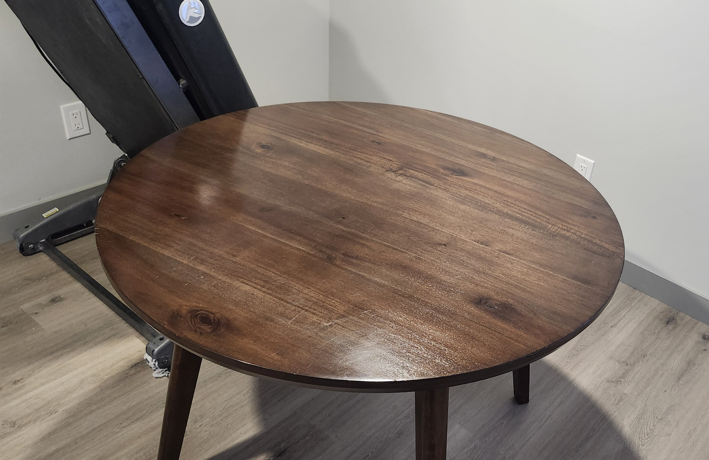 Mid-Century Modern Round Wooden Table