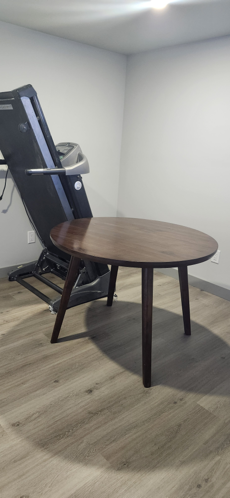 Mid-Century Modern Round Wooden Table - photo 3