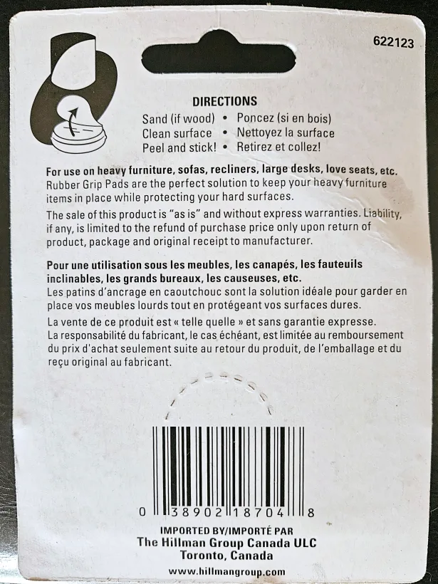 Hillman Furniture Grippers 4 Pack x 2 Sets 🙌 image indicator(3)