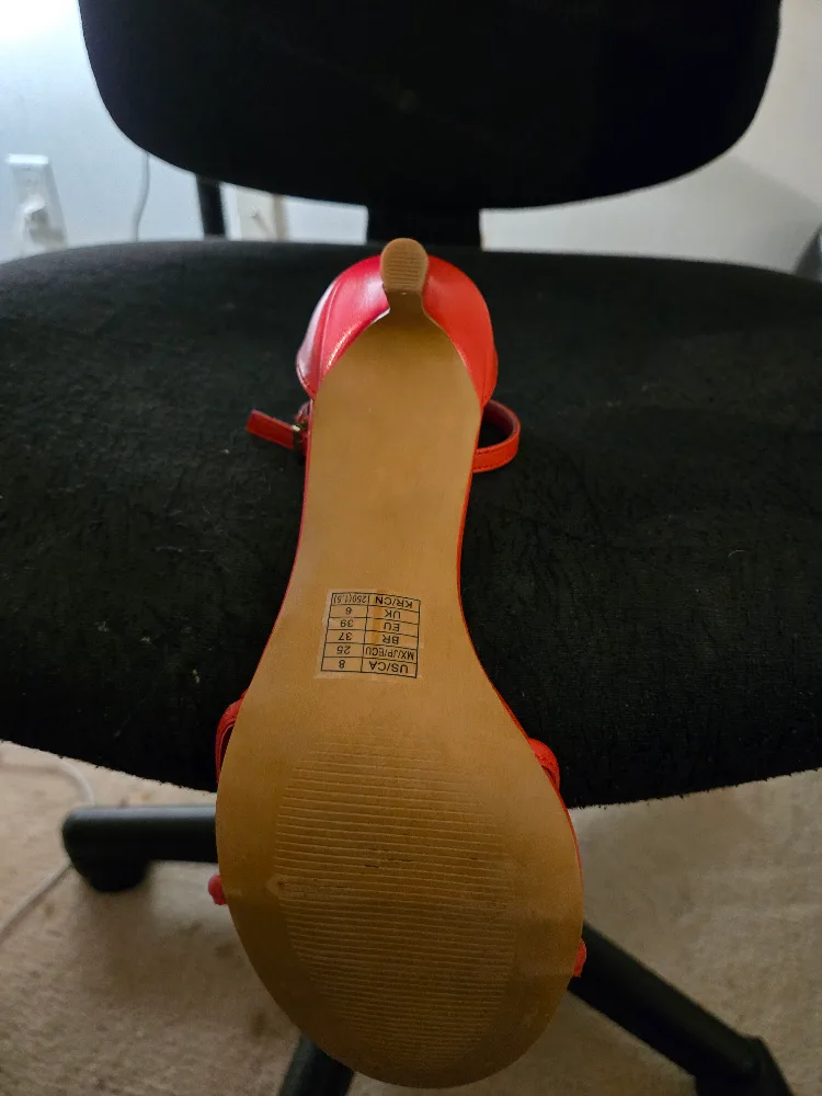 Red Stiletto Sandals - Size 8.5 image indicator(2)