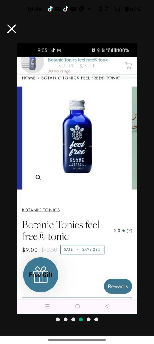 Feel Free Classic Kava & Kratom Tonic - 9 Bottles image indicator(4)