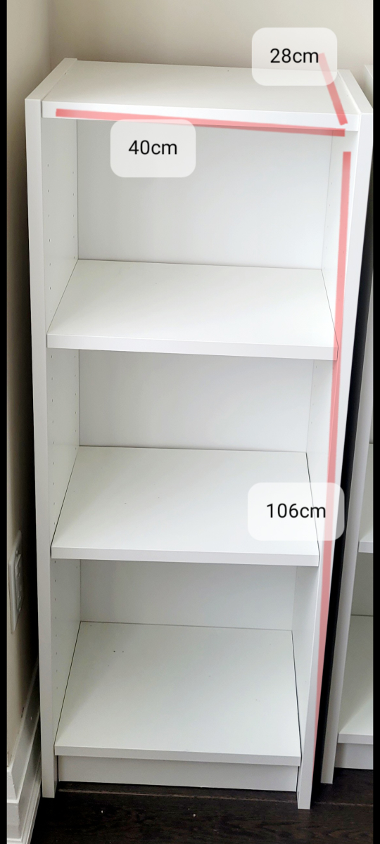 IKEA White 3-shelf bookcase