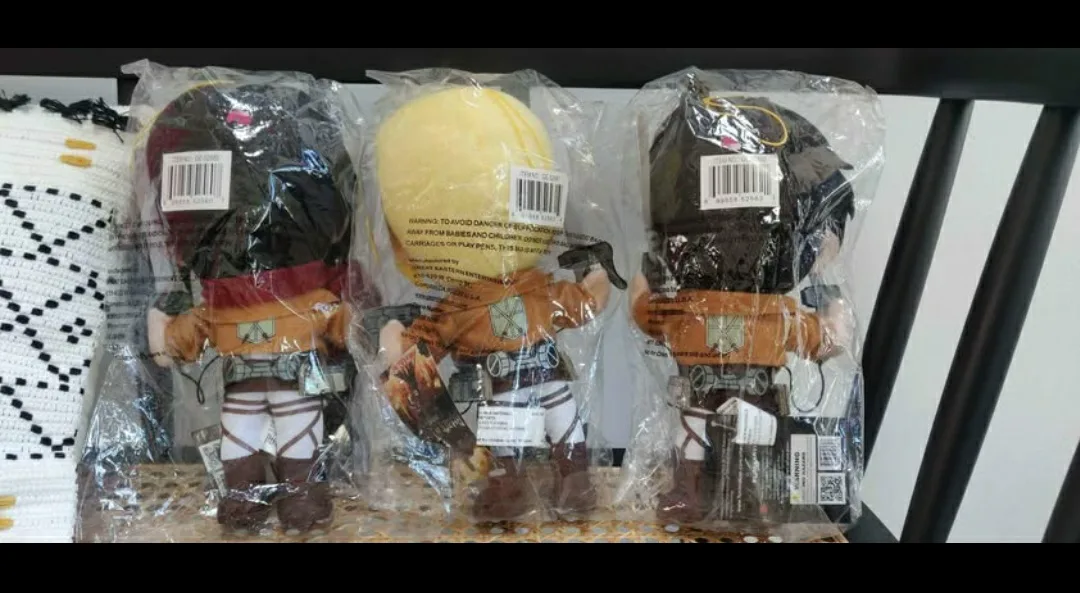 Attack on Titan Plush Toys (Mikasa, Armin, Eren) image indicator(2)